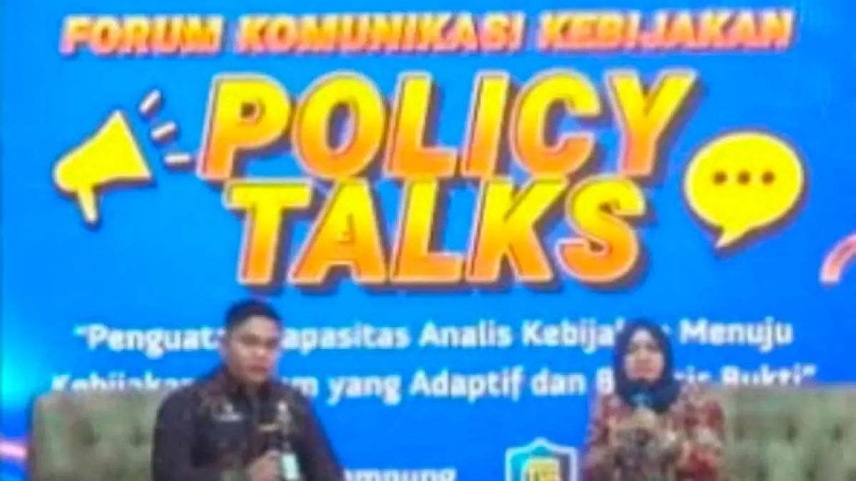 Kanwil Kemenkum Riau berpartisipasi pada kegiatan Policy Talks: Penguatan Kapasitas Analis Kebijakan Menuju Kebijakan Hukum yang Adaptif dan Berbasis Bukti yang digelar Kanwil Kemenkum Lampung lewat zoom meeting, Kamis (18/6/2026). (Istimewa)