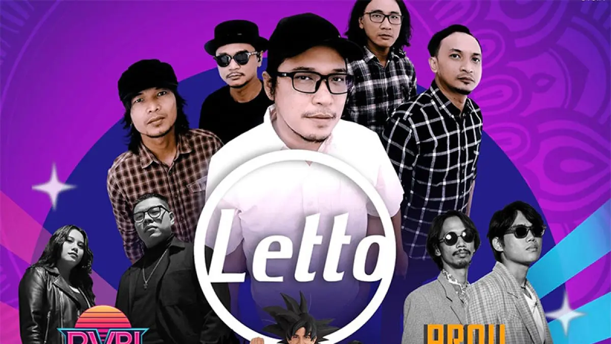 Poster konser Band Letto di Pekanbaru. (Istimewa)