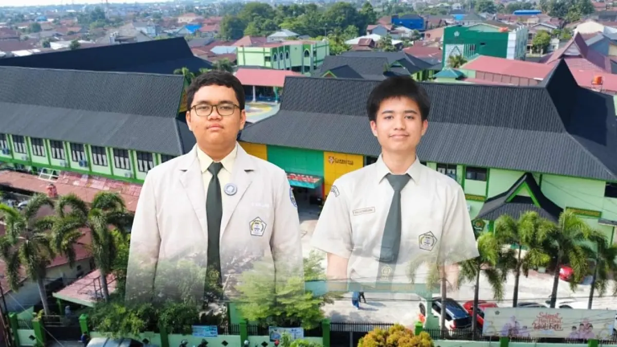 Rafif Adinata Ramadhan mewakili iGeo di Turki dan Khalil Azyumardi Abnel&nbsp; wakili Indonesia IOAA di Hanoi Viatnam, keduanya merupakan&nbsp; murid MAN 1 Pekanbaru, Kamis (18/6/2026). Humas MAN 1 Pekanbaru untuk Riau Pos