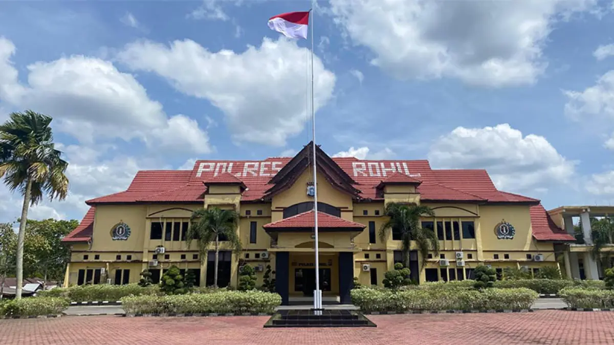Gedung Polres Rohil di Ujung Tanjung. (Humas Polres Rohil)
