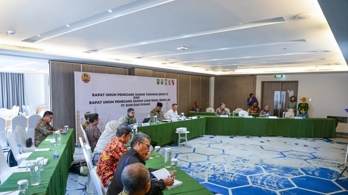 PT Bumi Siak Pusako menggeelar RUPS tahunan dan RUPS luar biasa dan menetapkan direktur baru untuk memperkuat kinerja perseroan tersebut. (Istimewa)