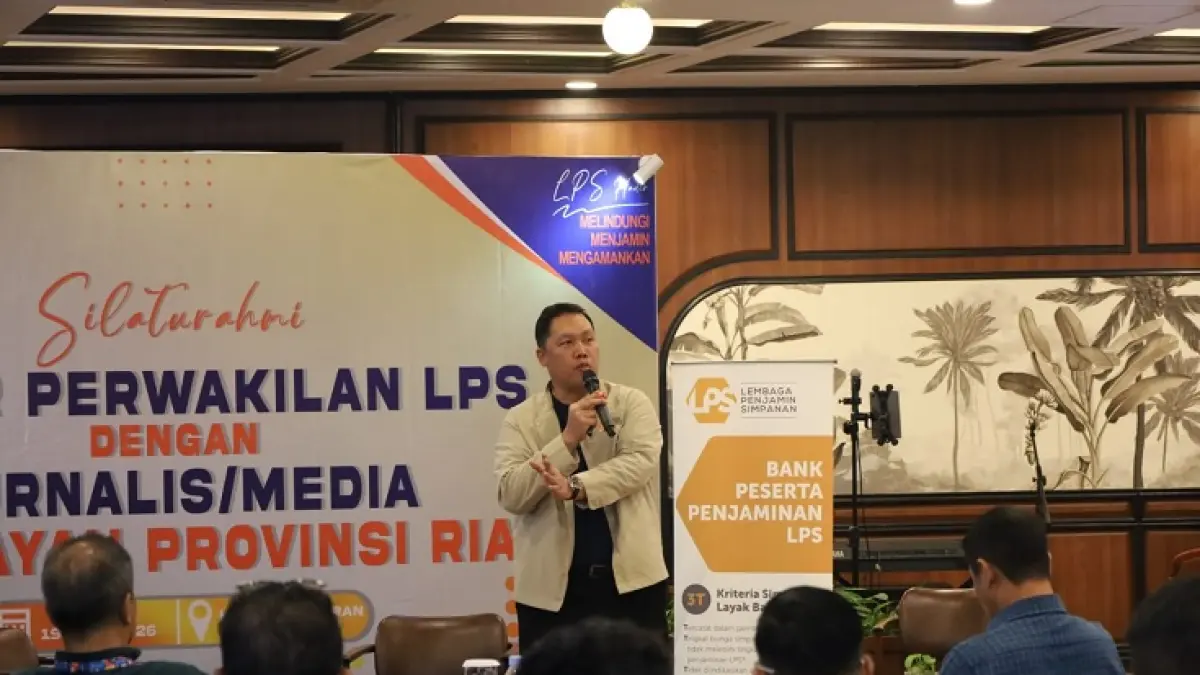 Kepala Kantor Perwakilan LPS I, Jimmy Ardianto, hadir langsung untuk memberikan sambutan sekaligus membuka jalannya acara. (LPS)