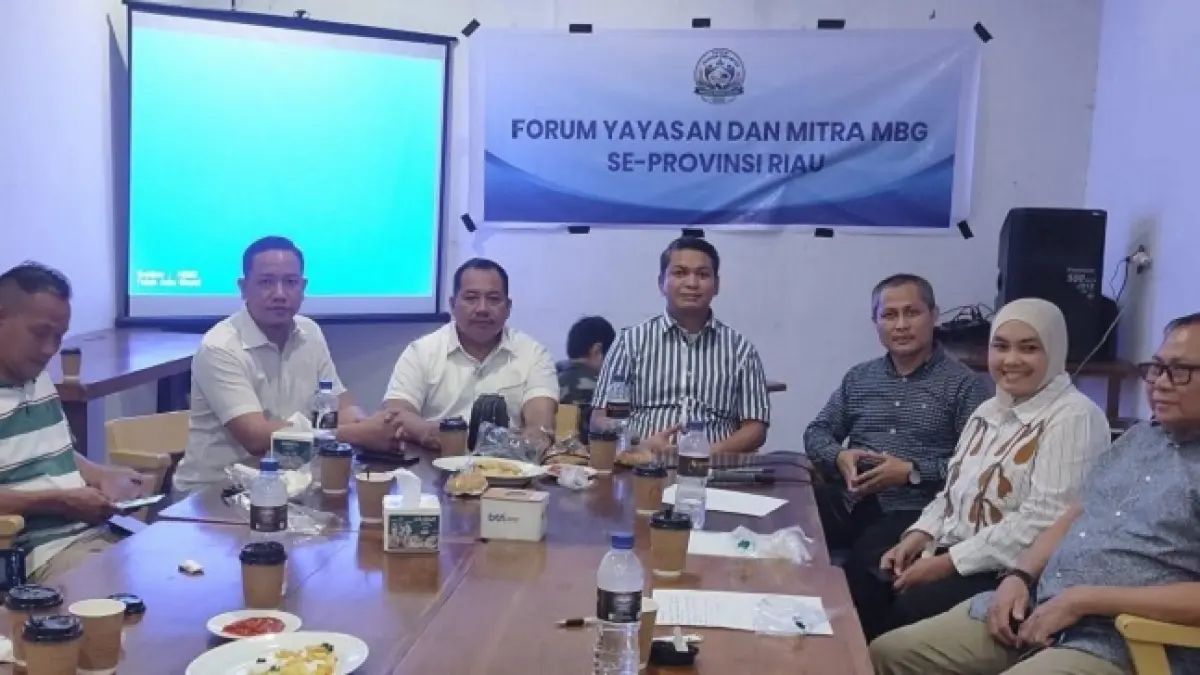 Pertemuan forum dan mitra MBG Provinsi Riau. (Istimewa)
