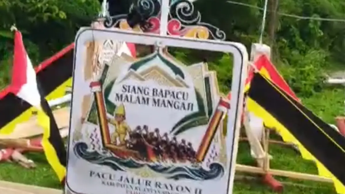 Desain pancang pemisah pacu jalur rayon II di Teluk Kuantan, 27-29 Juni 2026. (Desriandi Candra)