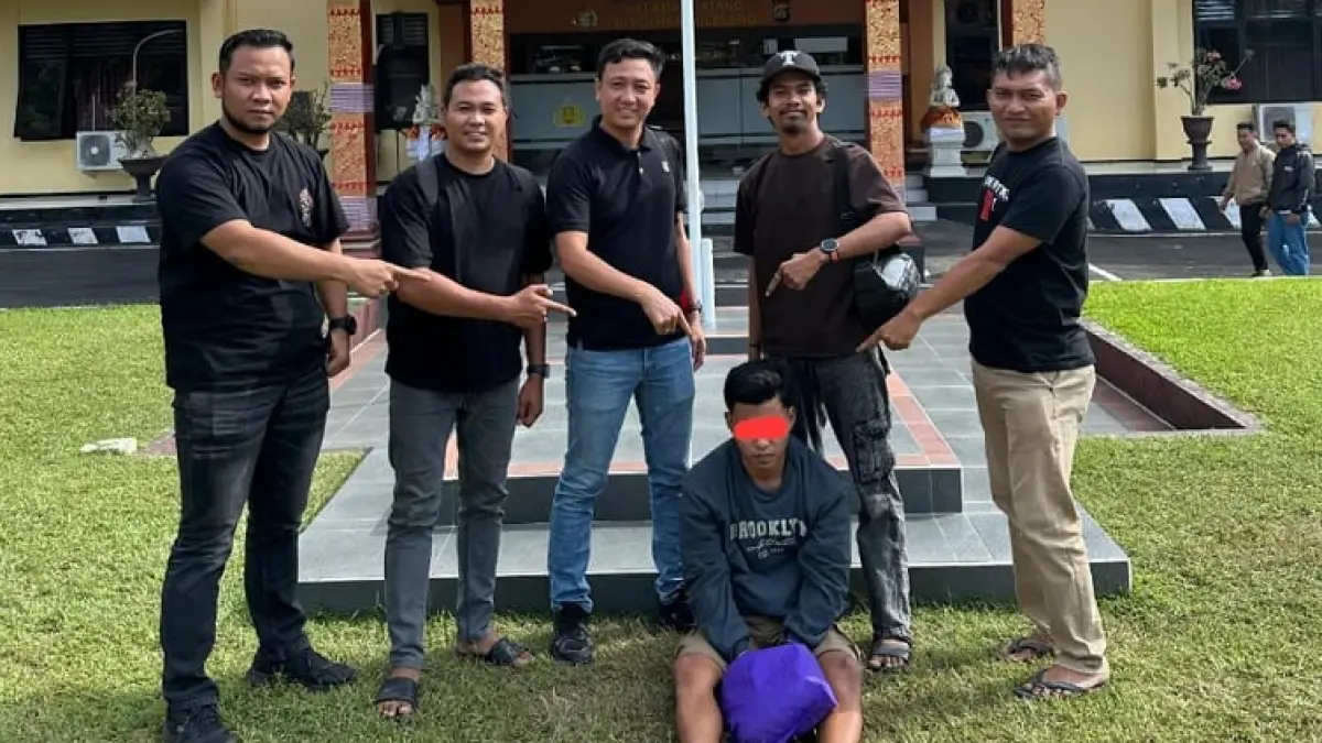 Pelaku pembacokan inisial RS diamankan pihak kepolisian di Kecamatan Sukasada, Kabupaten Buleleng, Provinsi Bali, Jumat (19/6/2026) lalu. (Istimewa)