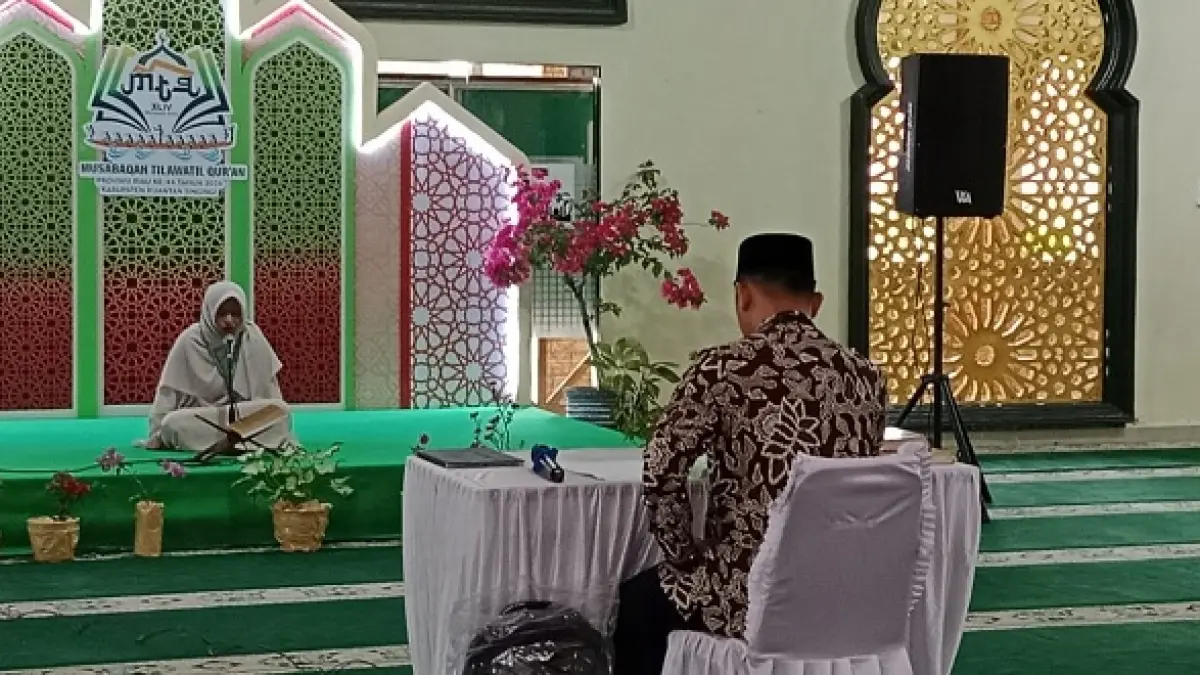 Qori dari Kabupaten Inhu tampil dalam lomba Hafalan Al-Qur