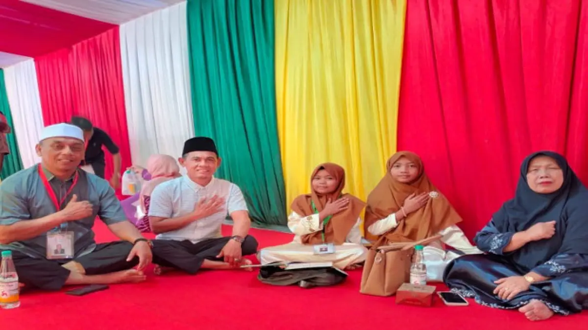 Kafilah Kabupaten Kampar menurunkan 28 peserta pada hari kedua MTQ ke-44 tingkat Provinsi Riau di Kabupaten Kuantan Singingi, Senin (29/6/2026). (Diskominfo Kampar untuk Riaupos.co)