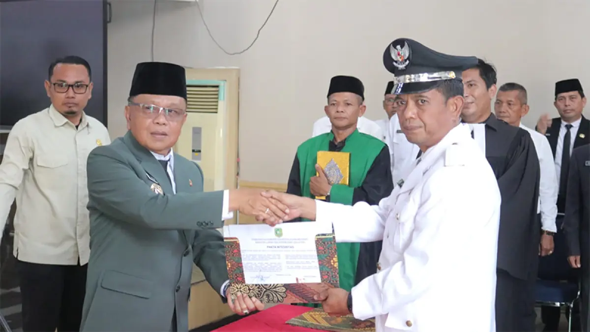 Bupati Asmar melakukan penyegaran birokrasi melalui rotasi 38 pejabat administrator dan pengawas, Rabu (1/7/2026). (Istimewa)