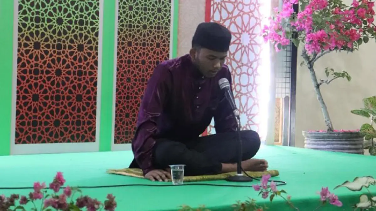 Muhammad Dzakwan Ansyar Hifzil 20 juz putra asal Kabupaten Siak, lolos ke final MTQ ke-44 Provinsi Riau di Kuansing, Rabu (1/72026).(Istimewa)