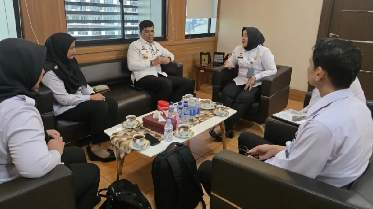 Kepala Kanwil Kemenkum Riau saat melaksanakan koordinasi ke Setjen Kemenkum RI di Jakarta pada Rabu (1/7/2026).(Humas Kanwil Kemenkum Riau)