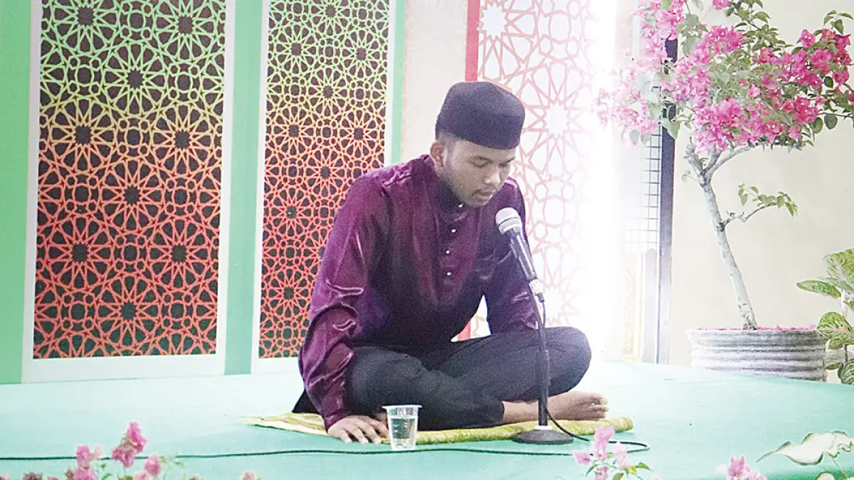 LOLOS KE FINAL: Muhammad Dzakwan Ansyar Hifzil 20 Juz, putra asal Kabupaten Siak, lolos ke final MTQ ke-44 Provinsi Riau di Kuansing, Rabu (1/7/2026).