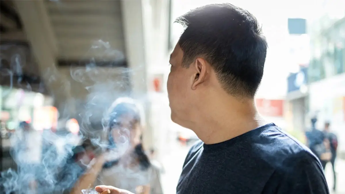 Ilustrasi kandungan nikotin dalam sebatang rokok. (Canva)

