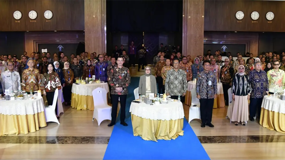 Pembukaan Rakornas Evaluasi Capaian Kinerja Semester I Kemenkum RI di Jakarta pada Kamis (2/7/2026). (Humas Kanwil Kemenkum Riau)