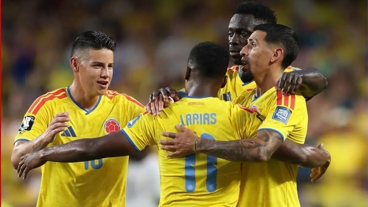 Jhon Arias melkukan selebrasi usai mencetak gol ke gawang Ghana pada Babak 32 Besar Piala Dunia 2026. (Insatgram @fifaworldcup)