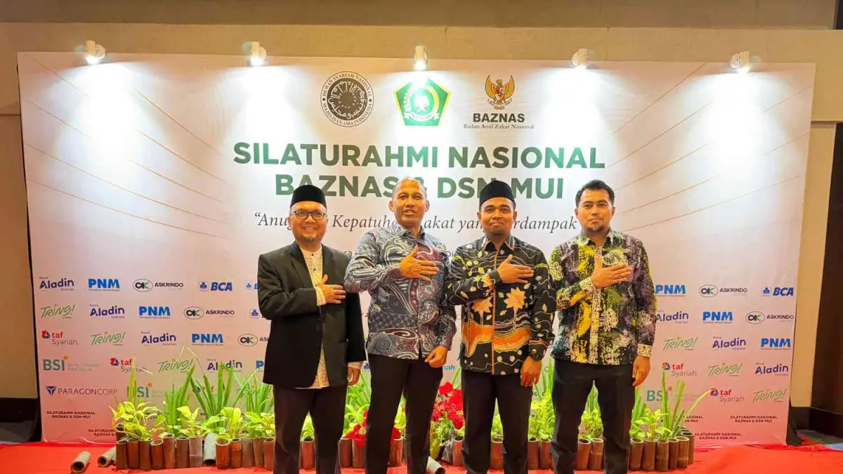 Silaturahmi Nasional BAZNAS RI dan DSN-MUI Awards 2026 yang diselenggarakan Badan Amil Zakat Nasional Republik Indonesia (BAZNAS RI) bekerja sama dengan Dewan Syariah Nasional–Majelis Ulama Indonesia (DSN-MUI) di Hotel Discovery Ancol, Jakarta, Selasa (7/7).