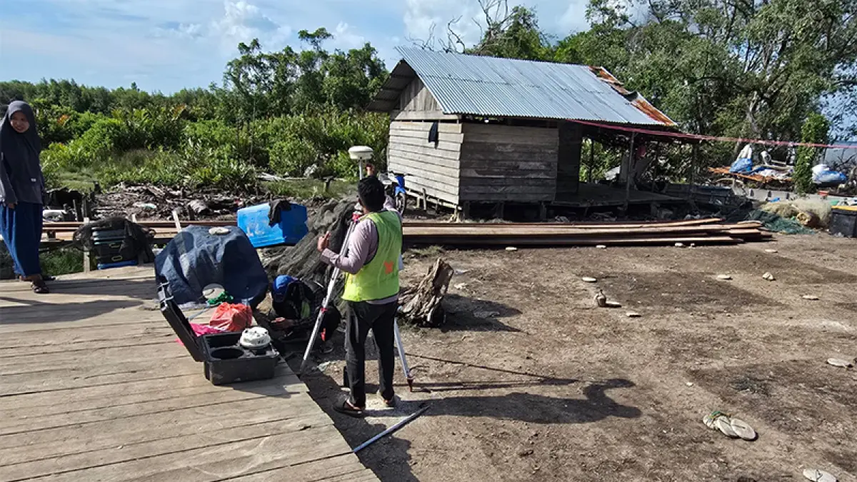 Tim KKP survei lokasi yang diusulkan oleh Pemkab Kepulauan Meranti masuk program kampung nelayan merah putih. (Istimewa)