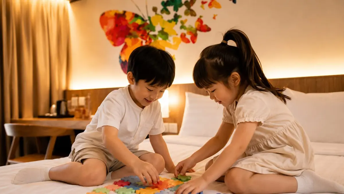 Anak bermain dan menikmati libur sekolah di The Zuri Hotel Pekanbaru. (The Zuri Hotel Pekanbaru Untuk Riau Pos)