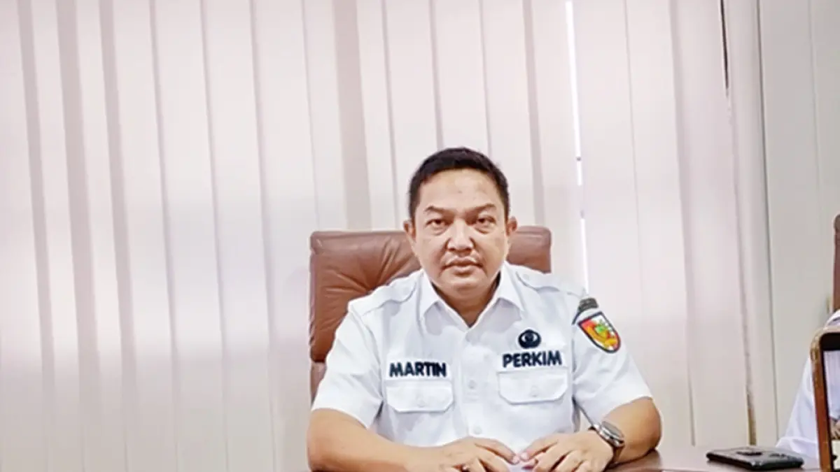 Martin Manouklu Pelaksana Tugas Kepala Badan Penanggulangan Bencana Daerah Kota Pekanbaru. (JPG)