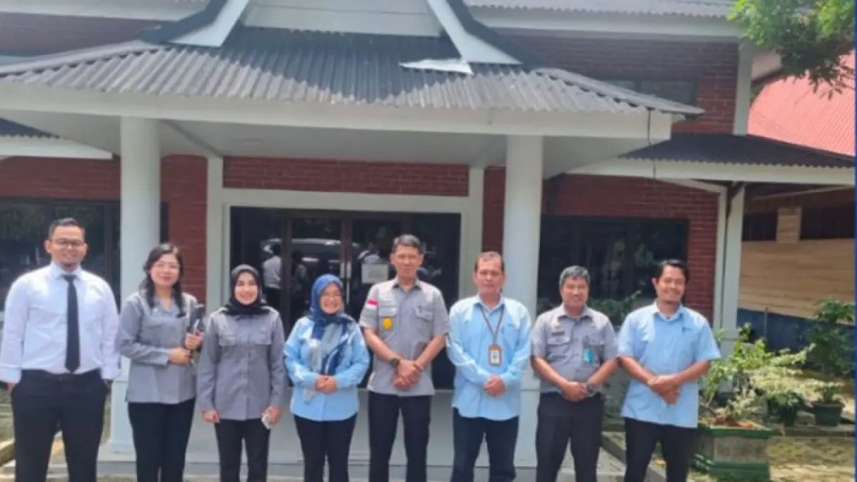 Tim Kanwil Kemenkum Riau melaksanakan audiensi bersama PT RAPP pada Senin (13/7/2026). (Humas Kanwil Kemenkum Riau untuk Riaupos.co)