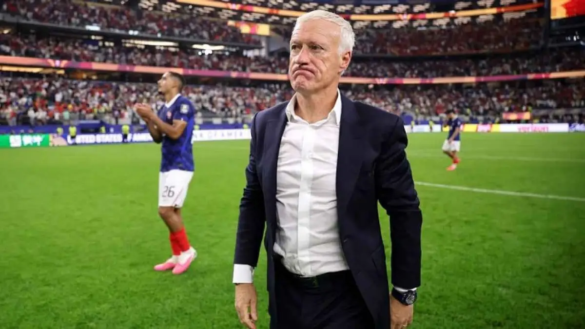 Didier Deschamps mengatakan Prancis tidak cukup bagus untuk mengalahkan Spanyol di semifinal Piala Dunia, Rabu (15/7/2026) dini hari WIB. (Hector Vivas - FIFA/FIFA via Getty Images)