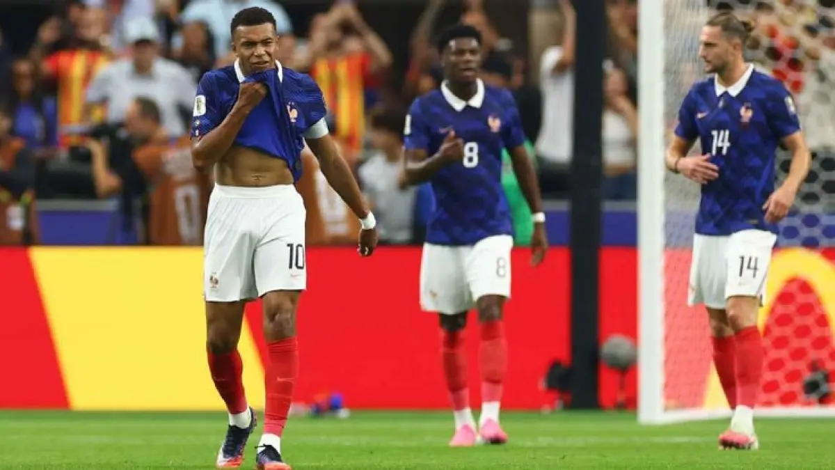 Kylian Mbappe dan Prancis tersingkir dari Piala Dunia oleh Spanyol di semifinal pada Rabu (15/7/2026) dini hari WIBa. (Getty Images)