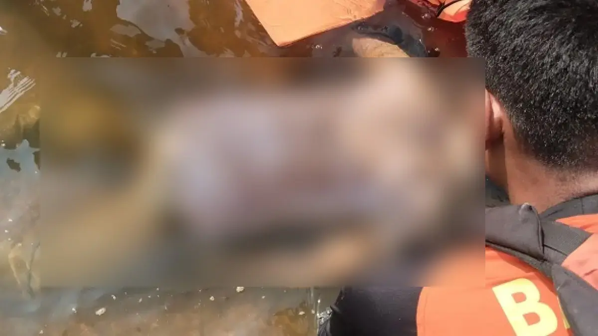 Tim Satgas Gabungan Rescue akhirnya menemukan Rifki Marwanda (21), pemuda yang terjatuh ke Sungai Kampar dari Jembatan Rantau Berangin, Desa Merangin, Kecamatan Kuok, Kamis (16/7/2026). (BPBD Untuk Riaupos.co)