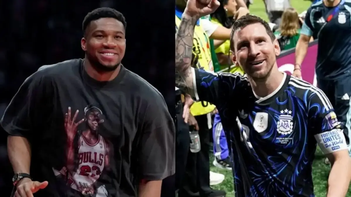 Bintang NBA asal Yunani Giannis Antetokounmpo yang kini membela Miami Heat terinspirasi dengan Lionel Messi, dan ingin tetap hebat hingga usia senja. (Istimewa) 

