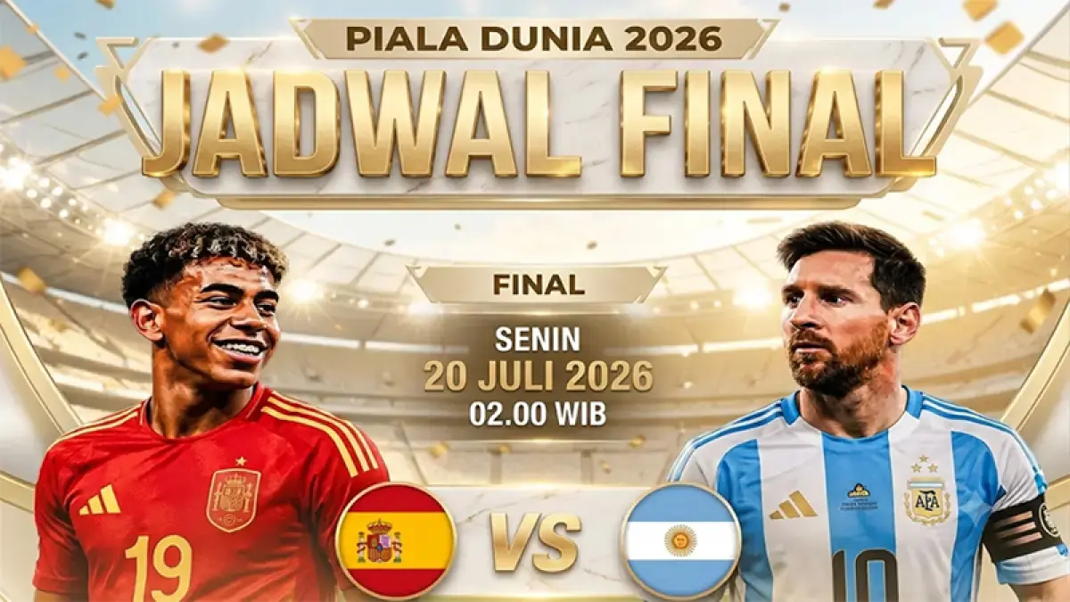 Ilustrasi Final Piala Dunia Spanyol vs Argentina. (Ilustrasi AI/Gemini).
