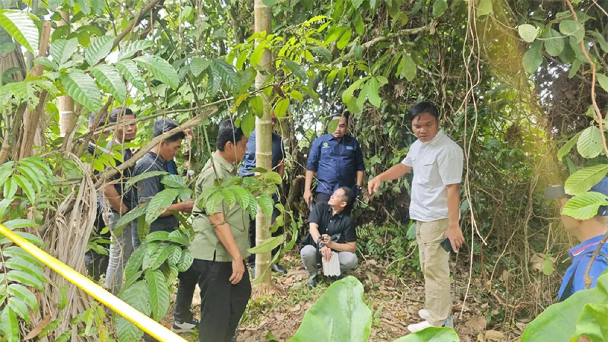 Tim dari Universitas Riau mendatangi TKP tewasnya dokter dari PPDS di Siak. (Istimewa)