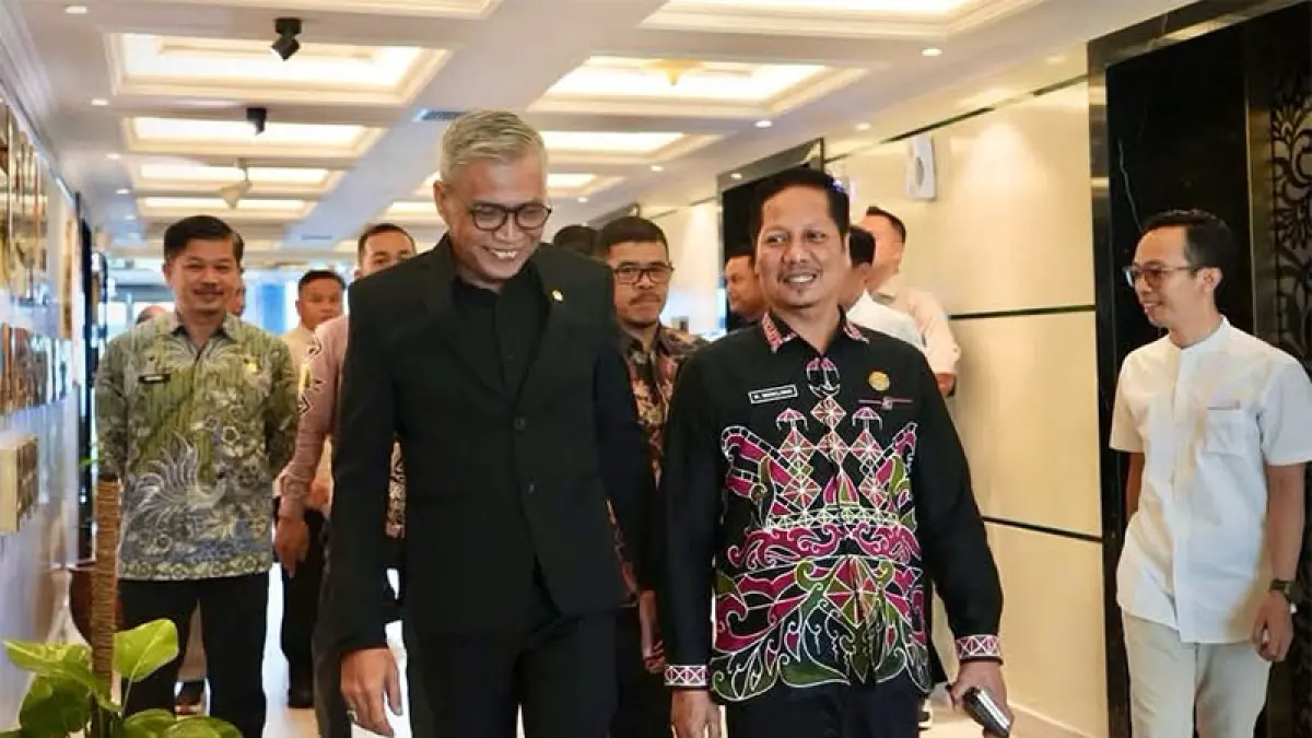 Anggota DPR RI H Mafirion menerima kunjungan Plt Bupati Kuansing H Muklisin dan rombongan, Selasa (21/7/2026). Foto Tim Mafirion
