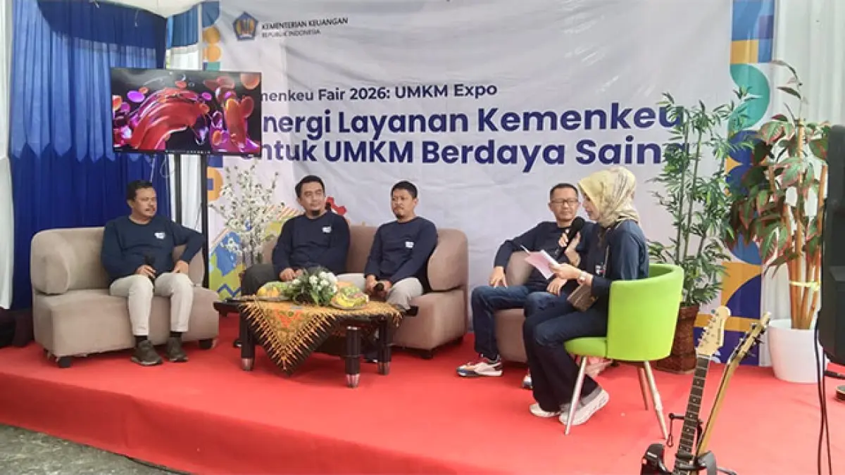Talkshow interaktif Kementerian Keuangan Wilayah I Kota Dumai yang membagikan wawasan berharga terkait pengelolaan keuangan dan pengembangan bisnis. (Istimewa)