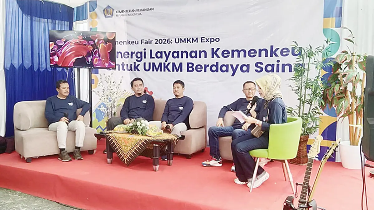 Talkshow interaktif dari berbagai narasumber di lingkup&nbsp; Kementerian Keuangan Wilayah I Kota Dumai (Bea Cukai, KPP, KPPN dan KPKNL) yang membagikan wawasan berharga terkait pengelolaan keuangan dan pengembangan bisnis, Kamis (23/7/2026). (KPKNL Dumai untuk riau pos)