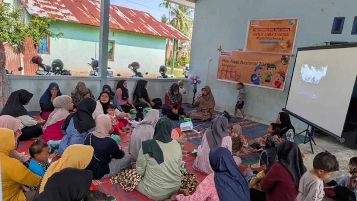 Edukasi Gizi Hari Anak Nasional di Rumbai Timur, Jumat (24/7/2026). (Istimewa)