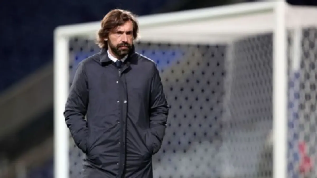 Andrea Pirlo mengkonfirmasi melalui media sosial bahwa ia tidak akan menjadi manajer Italia berikutnya.(AP/Luis Vieira)