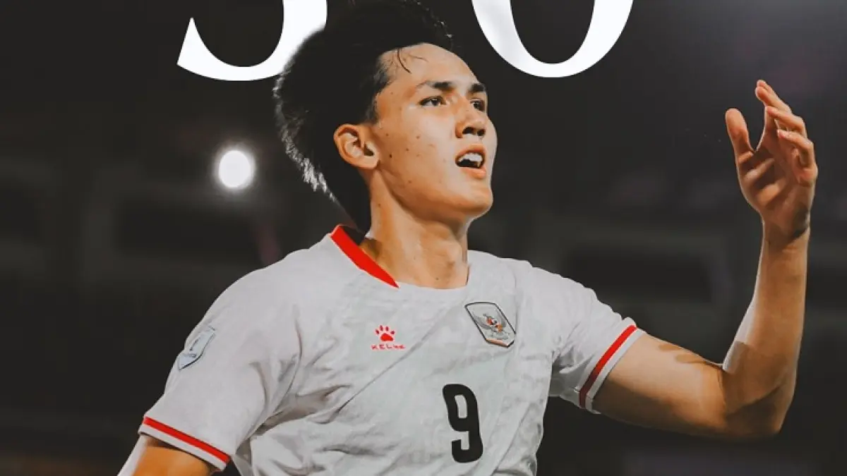 Penyerang Mitchell Baker mencetak brace alias dua gol saat membawa Timnas Indonesia unggul 3-0 atas Kamboja pada babak pertama Piala AFF 2026 . (Instagram @timnasindonesia)