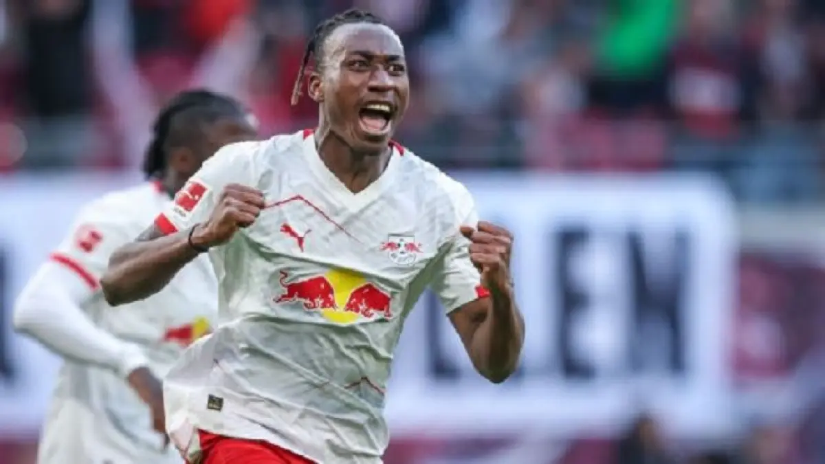 Yan Diomande adalah salah satu penyerang yang paling diminati di dunia sepak bola musim panas ini. (Ronny HARTMANN/AFP via Getty Images)