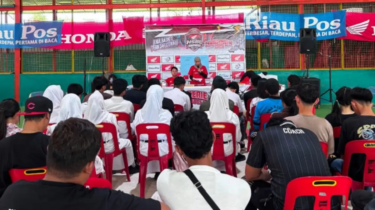 Pelaksanaan Technical Meeting (TM), Selasa (28/7/2026) di Lapangan Basket Klenteng HLK (Hock Liong Kiong) Green Arena Dumai. (Tim HSBL)