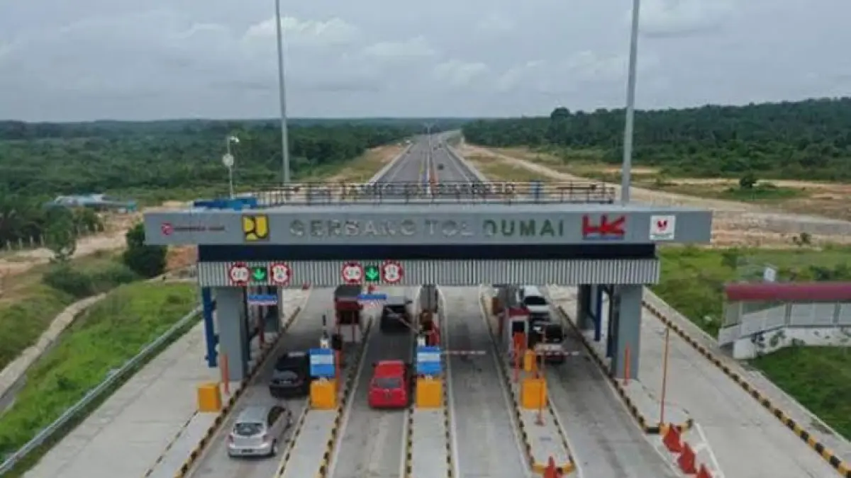 Gerbang Tol Pekanbaru-Dumai. (Istimewa)