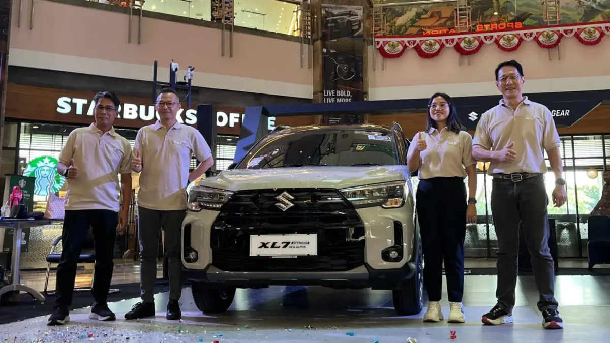 Launching Suzuki XL7 terbaru di Mal SKA Pekanbaru, Rabu (29/7/2026). (FOTO: SITI AZURA)