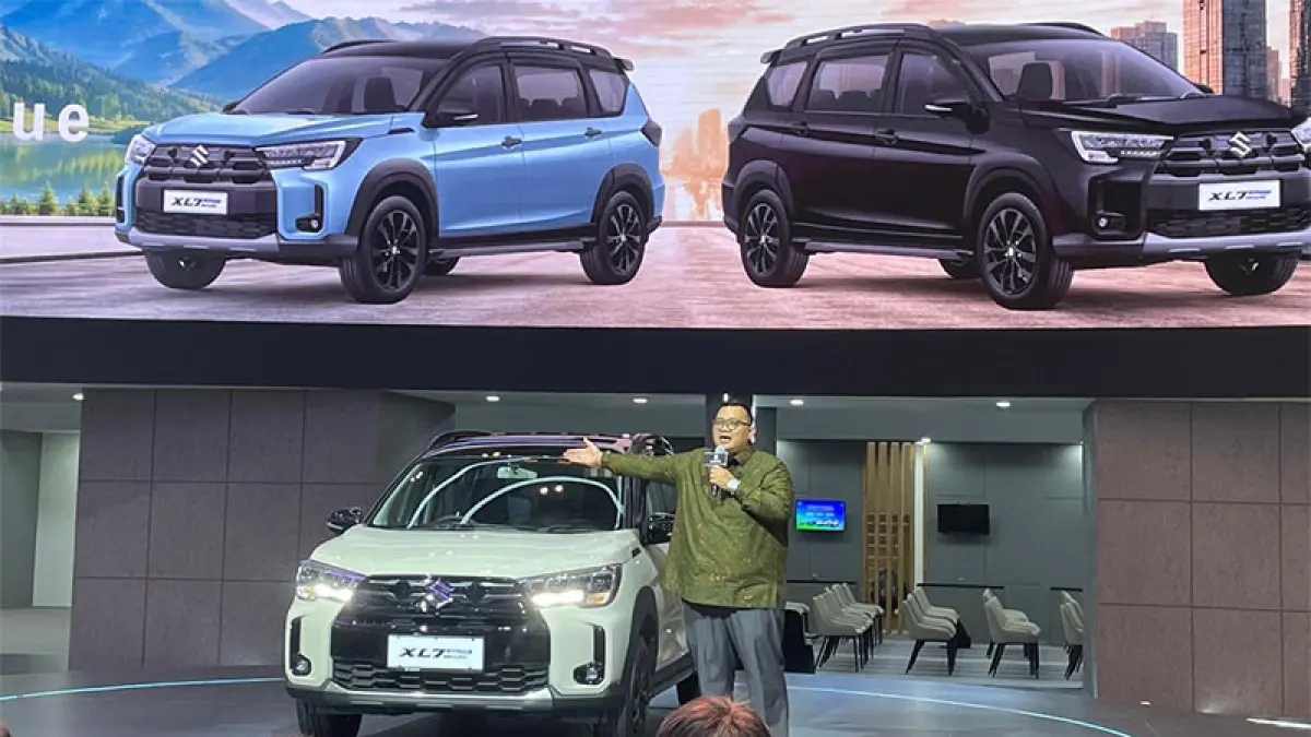 Donny Saputra, Deputy Managing Director PT Suzuki Indomobil Sales saat Peluncuran Suzuki XL7 New Alpha Hybrid, Suzuki XL7 New Beta Hybrid dan Suzuki XL7 New Zeta di GIIAS BSD City (29/7/2026) Tanggerang. (Istimewa)