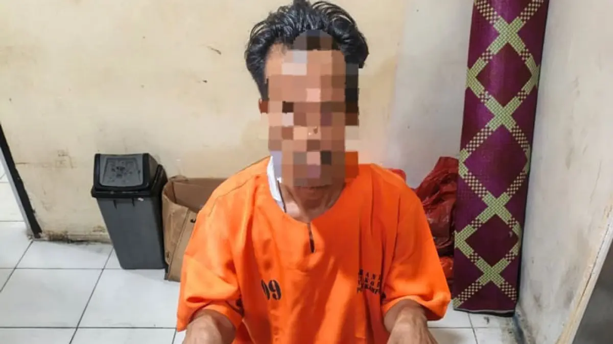 Satresnarkoba Polres Kampar menangkap seorang pria yang diduga berperan sebagai kurir sabu di Desa Petapahan, Kecamatan Tapung, Kabupaten Kampar, Kamis (30/7/2026). (Humas Polres Kampar untuk Riaupos.co)