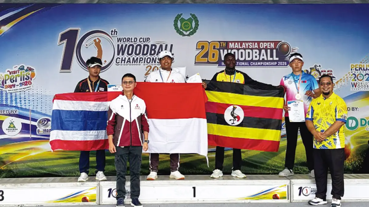 Tim Woodball Indonesia menjadi juara umum di  10th World Cup Woodball Championship 2026  di Perlis, Malaysia, Kamis (30/7/2026). (IWBA)
