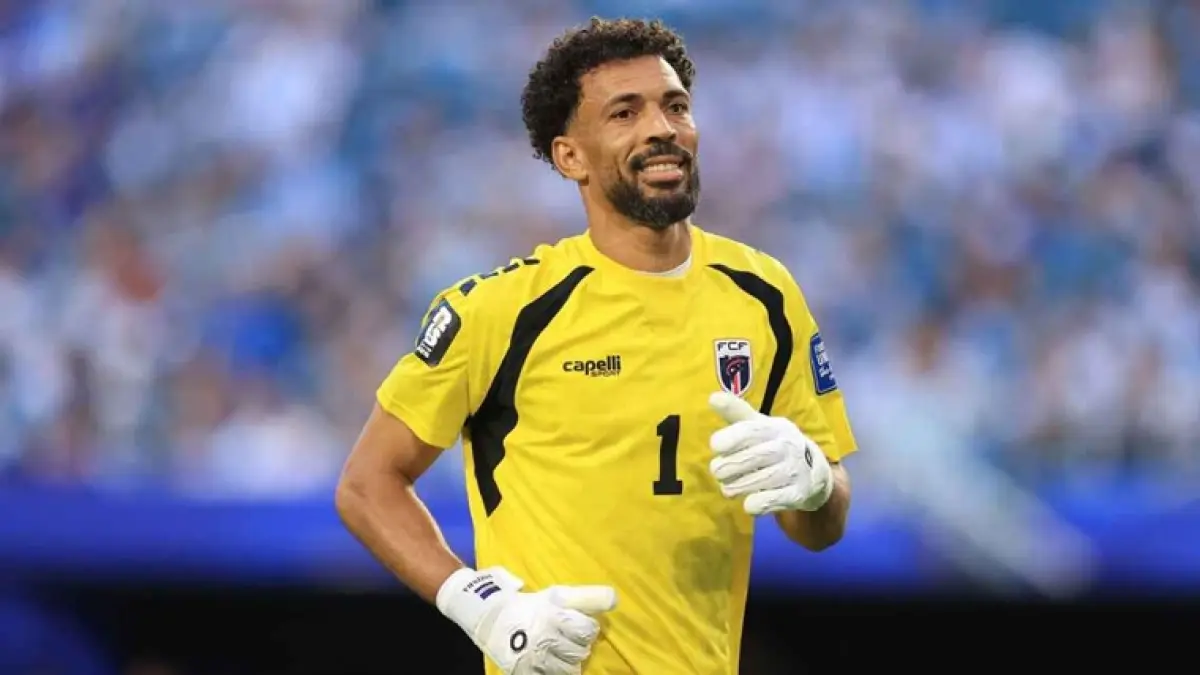 Kedatangan kiper Tanjung Verde, Vozinha, di Chili terus tertunda. (Simon Stacpoole/Offside/Offside via Getty Images)