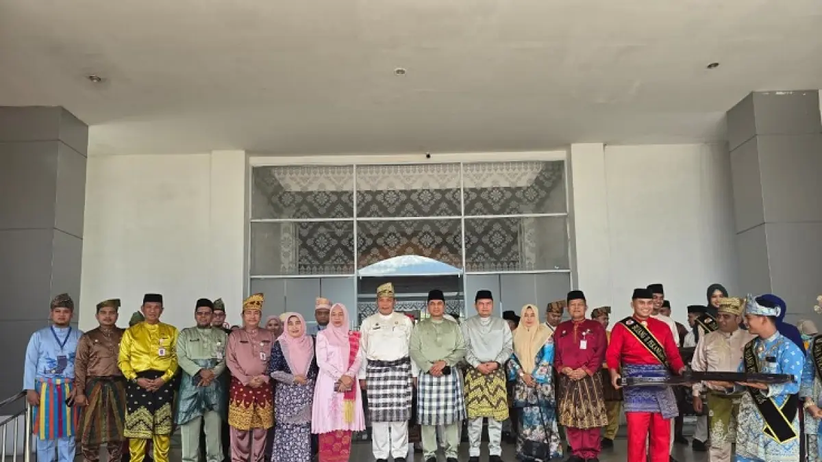 Sekdako Pekanbaru Zulhelmi Arifin dan jajaran Pemko Pekanbaru menyambut delegasi dari Kluang City Malaysia, Selasa (4/8/2026). (ISTIMEWA)