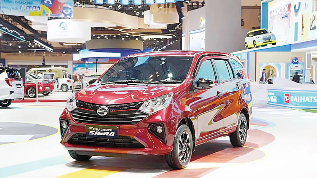 Daihatsu Sigra yang tampil di Booth Daihatsu GIIAS 2026 paling banyak diminati, baru-baru ini.(DAIHATSU UNTUK RIAU POS)

