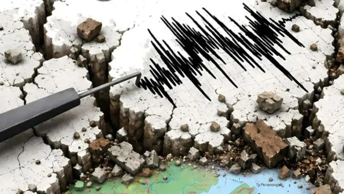 Ilustrasi gempa bumi. (Jawapos.com)