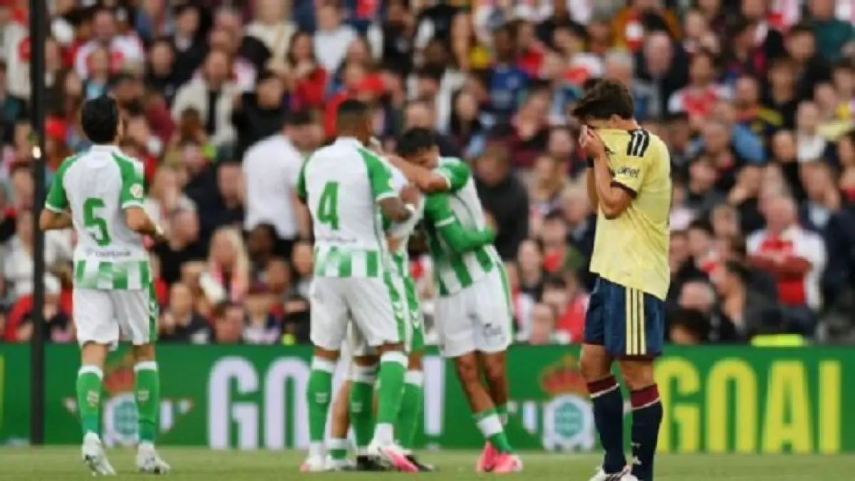 Arsenal gagal tampil mengesankan melawan Real Betis dalam laga persahabatan pramusim. (Getty Image)