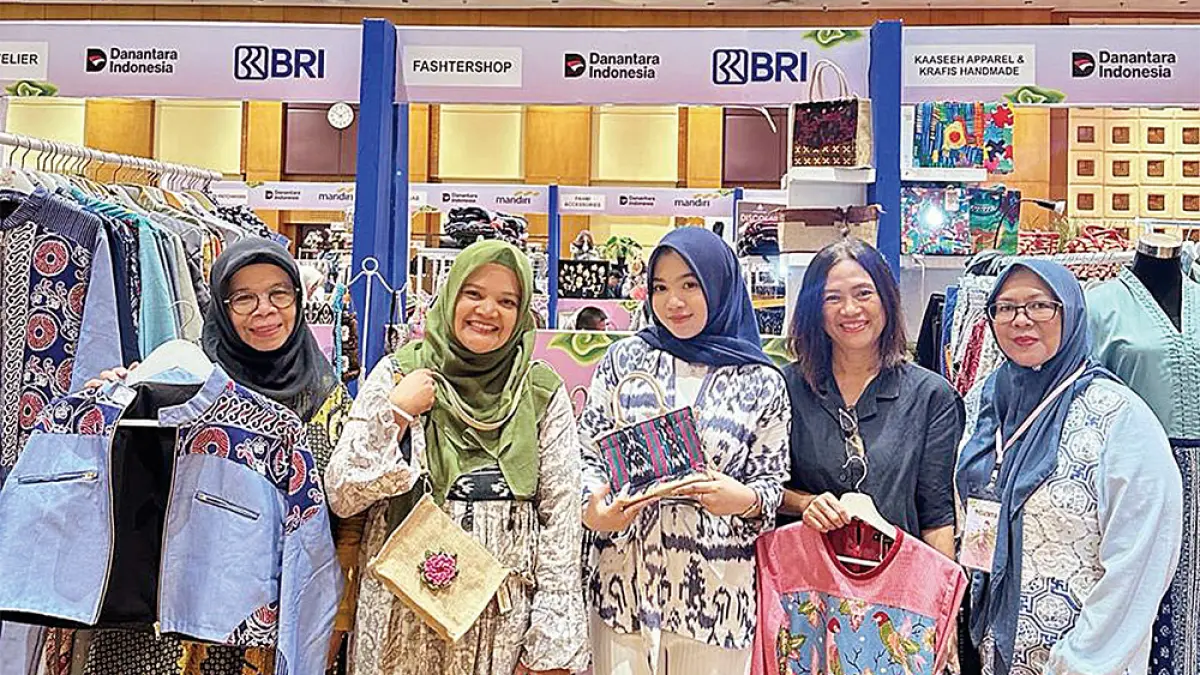  Beberapa pelaku UMKM binaan BRI memperlihatkan produknya pada Program BRIncubator 2026 di Jakarta, baru-baru ini.(BRI UNTUK RIAU POS)