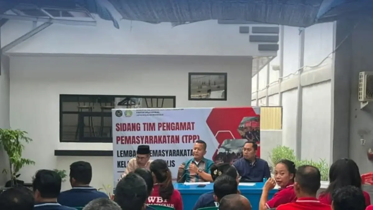Lapas Kelas IIA Bengkalis melaksanakan Sidang TPP dalam rangka pembahasan usulan hak integrasi bagi WBP yang berlangsung pada Rabu (5/8/2026). (Istimewa)