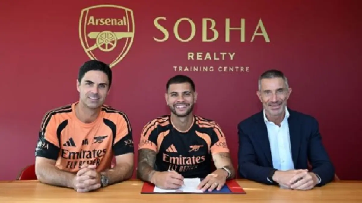 Bruno Guimarães telah meninggalkan Newcastle United untuk bergabung dengan jura bertahan Liga Prmier Arsenal. (Getty Image)